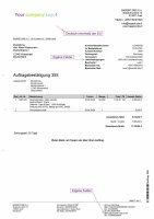 Auftrag/Auftrag-Storno Druckvorlage (Preis-100...
