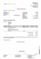 Auftrag/Auftrag-Storno Druckvorlage (Preis-100 Stück) in Deutsch und Englisch - JTL WAWI ab 2.0.0